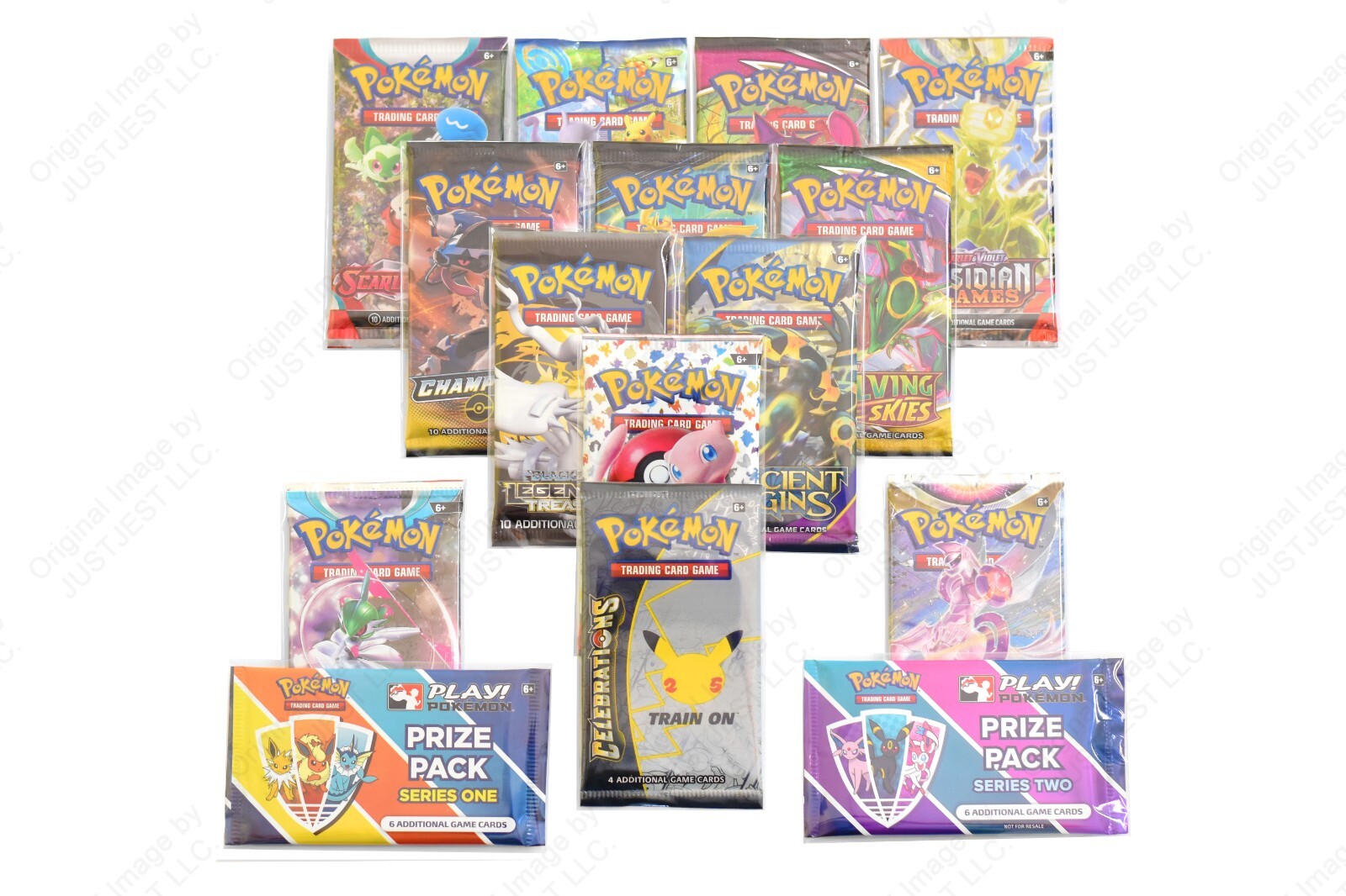 Pokemon Booster Pack Protective Sleeves - x50 Self Sealing Clear View Sleeves