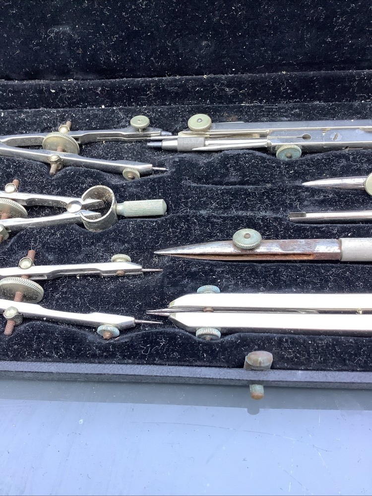 Vintage mechanical drawing instruments - Temple Series