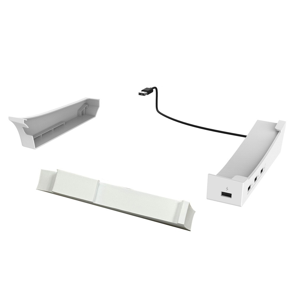 Horizontal 4 HUB Charging Base Stand Bracket Holder For PS5 Slim Console