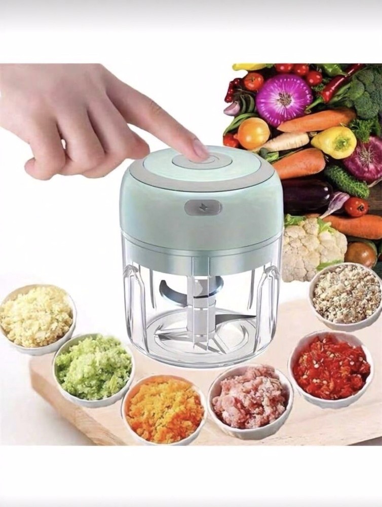 250ml Electric Garlic Chopper USB Mini Food Processor Portable