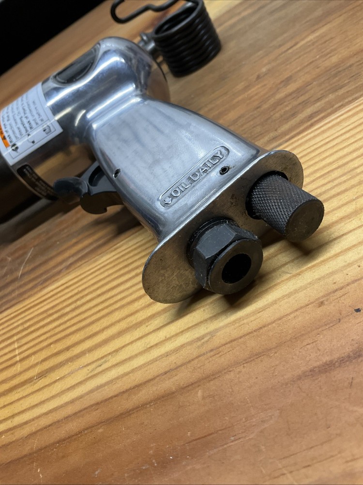 Pneumatic Air Hammer with 2 Chisels & Retaining Spring Untested As Is