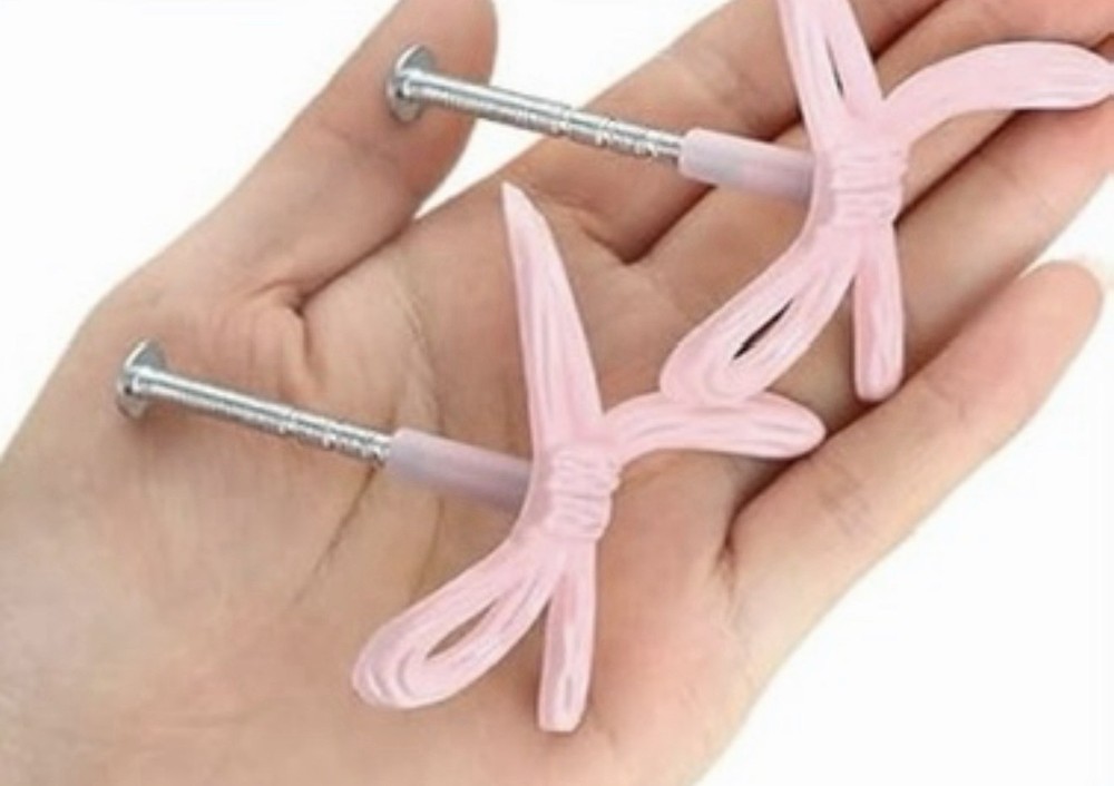 NEW Pink Bow Metal Drawer Knobs/Pulls with Screws~Package of 8 Pulls