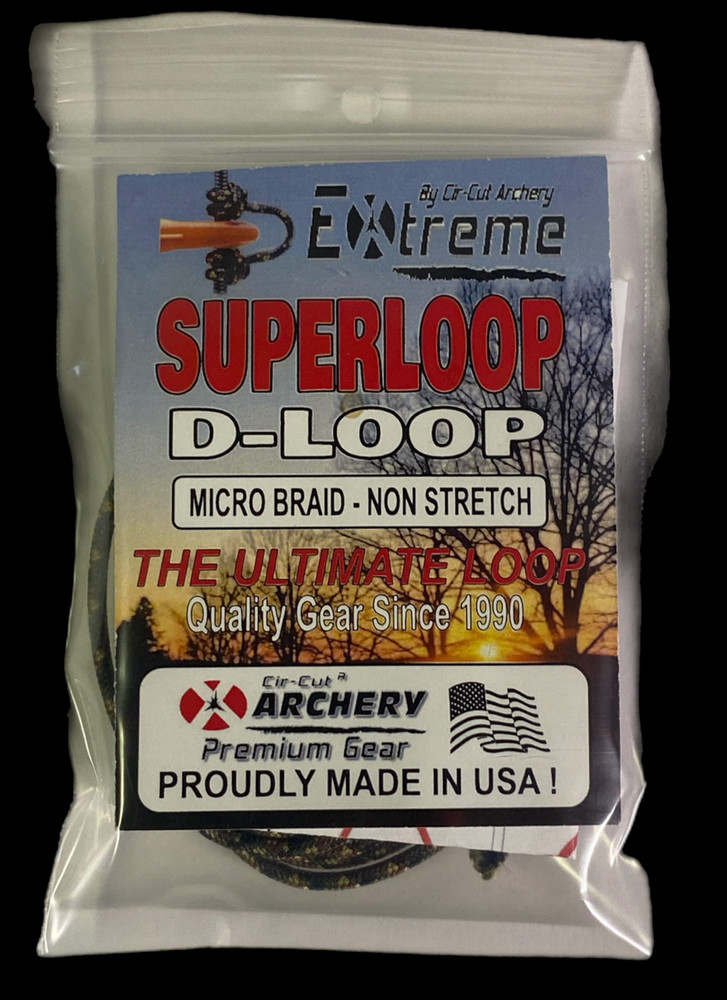 5 FT CAMO Super Loop D Loop Corp Archery Release Rope DURABLE Strong Premium USA