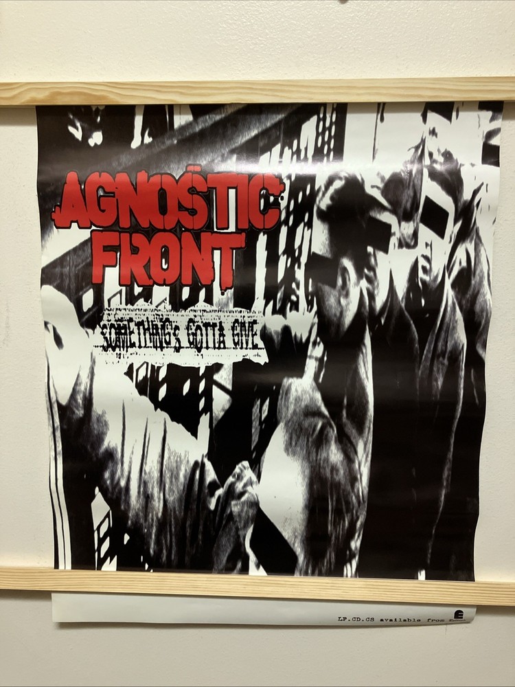 AGNOSTIC FRONT SOMETHINGS GOTTA GIVE POSTER 16×20 NYHC madball cro-mags sick of