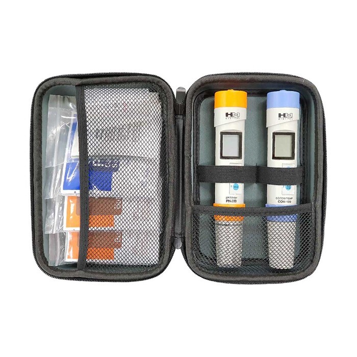 HM Digital COM-100,PH-200, Protective Case & Solutions BEST HYDRO GROWERS KIT !!