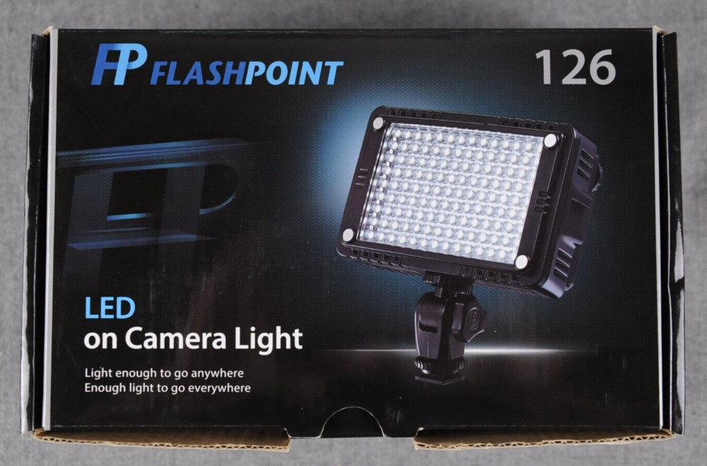 Flashpoint 126 LED on Camera Light Powerful & Compact Illumination