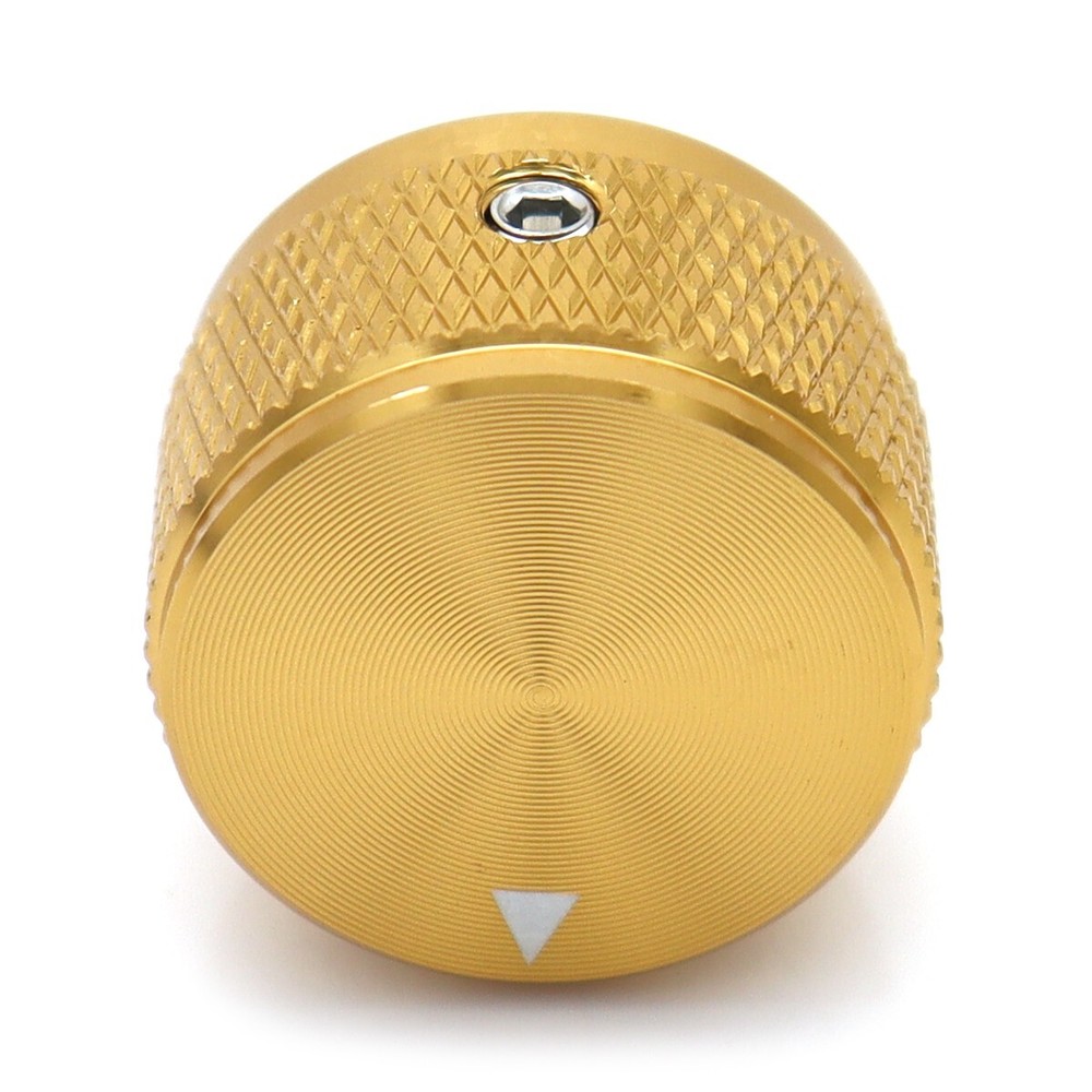 2Pcs Aluminium Alloy Electric Bass Guitar Knobs Volume Tone Control Knobs Gold