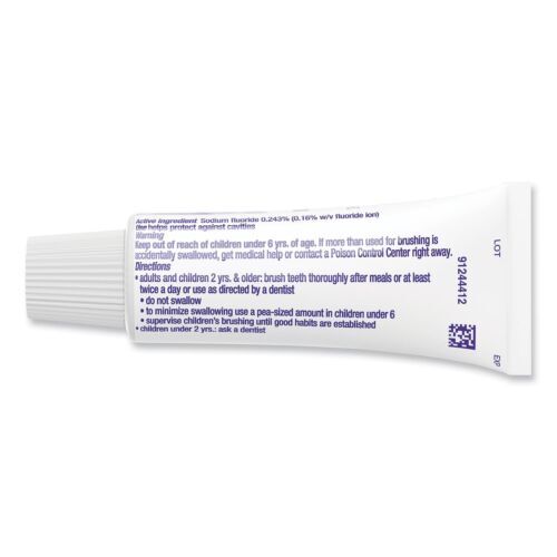 Crest 3D White Fluoride Anticavity Toothpaste Vibrant Peppermint Flavor 0.85oz