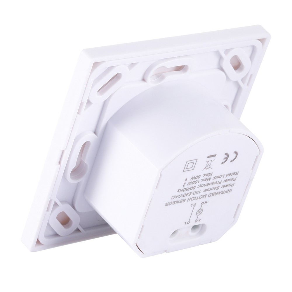 Auto On/Off Sensor Switch Motion Infrared PIR Occupancy Vacancy Wall Light Lamp
