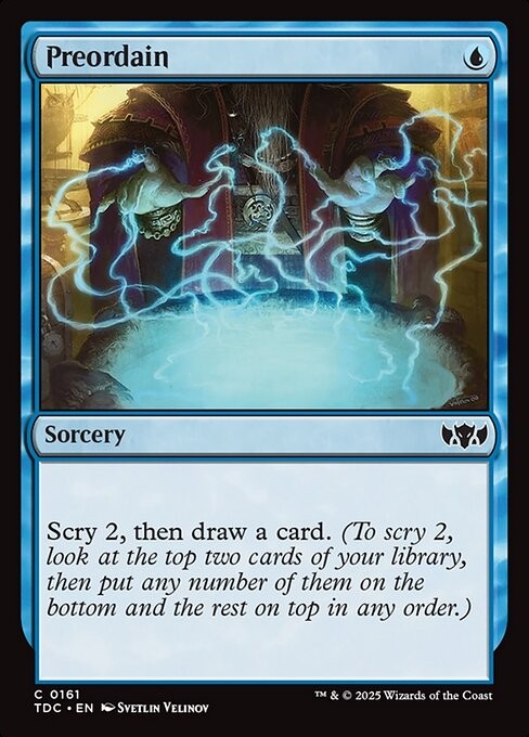 Preordain 161 C Normal TDC MTG NM