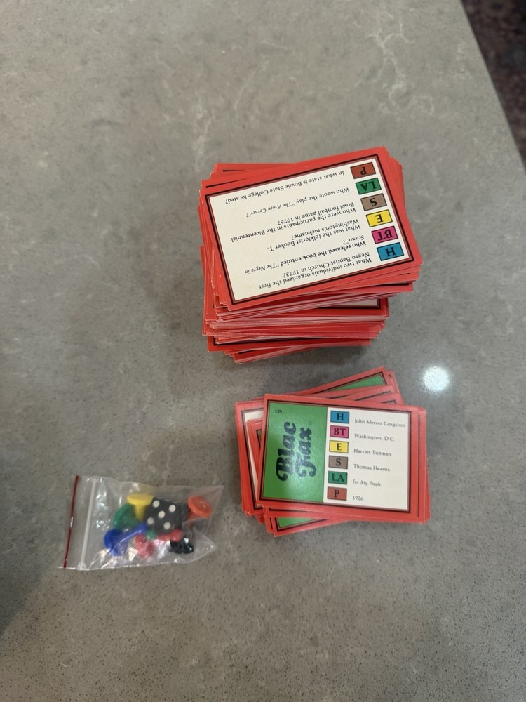 Rare! Blac Fax Trivia Game - Read Description