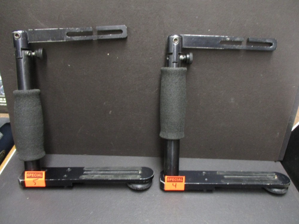 Pro Style Camera Flash Brackets adjustable with Hand Grip 7 brackets pick one