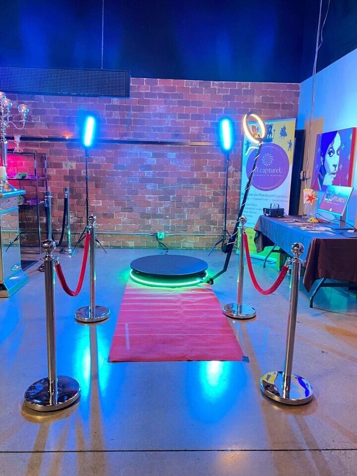 360 photo, video booth automatic, 60cm-68cm-80cm-100cm adjustable Rotating booth