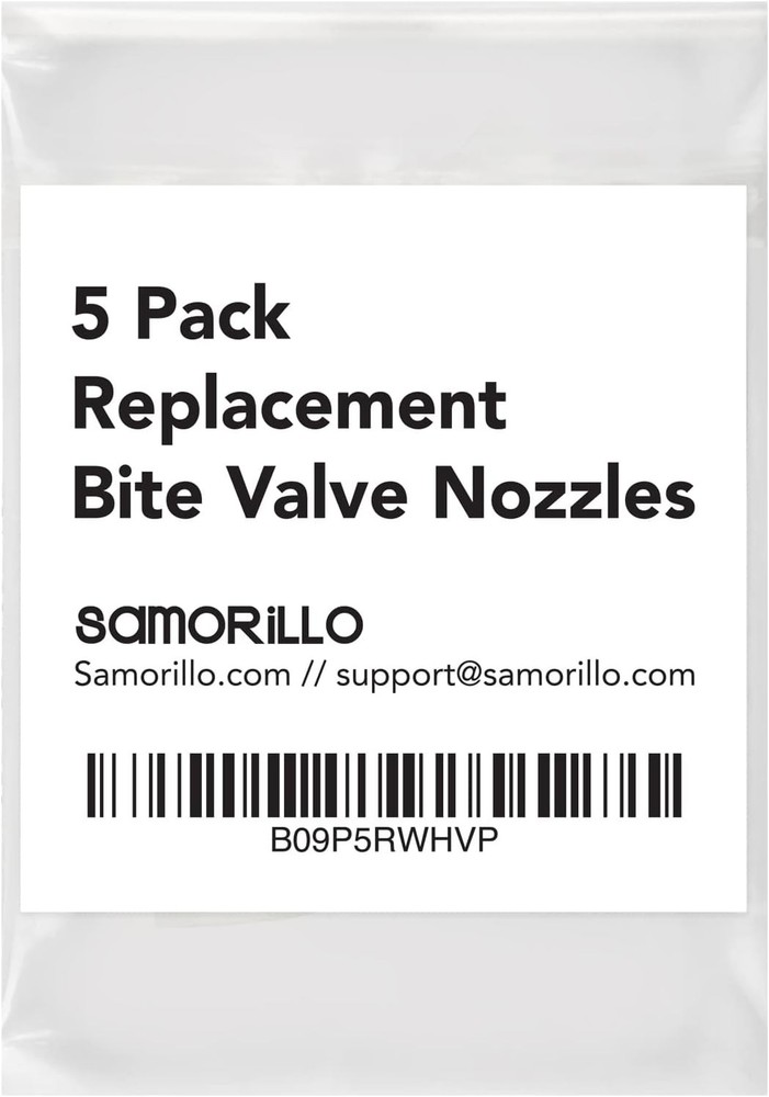 5-Pack Replacement Bite Valve Nozzles Compatible with Osprey, Nathan & Clear