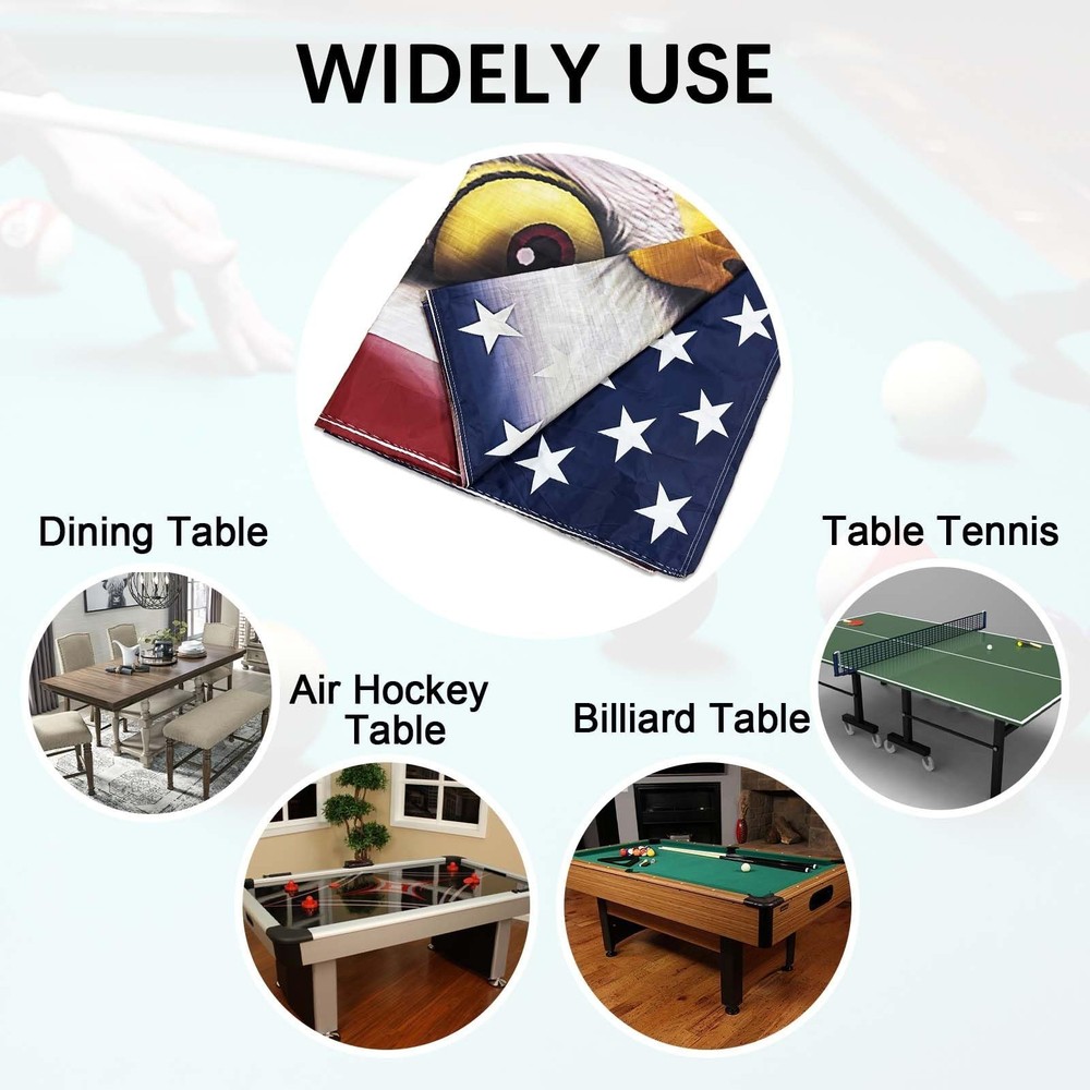 Pool Table Cover, Waterproof & Dustproof Outdoor/Indoor Pool Table Accessorie...