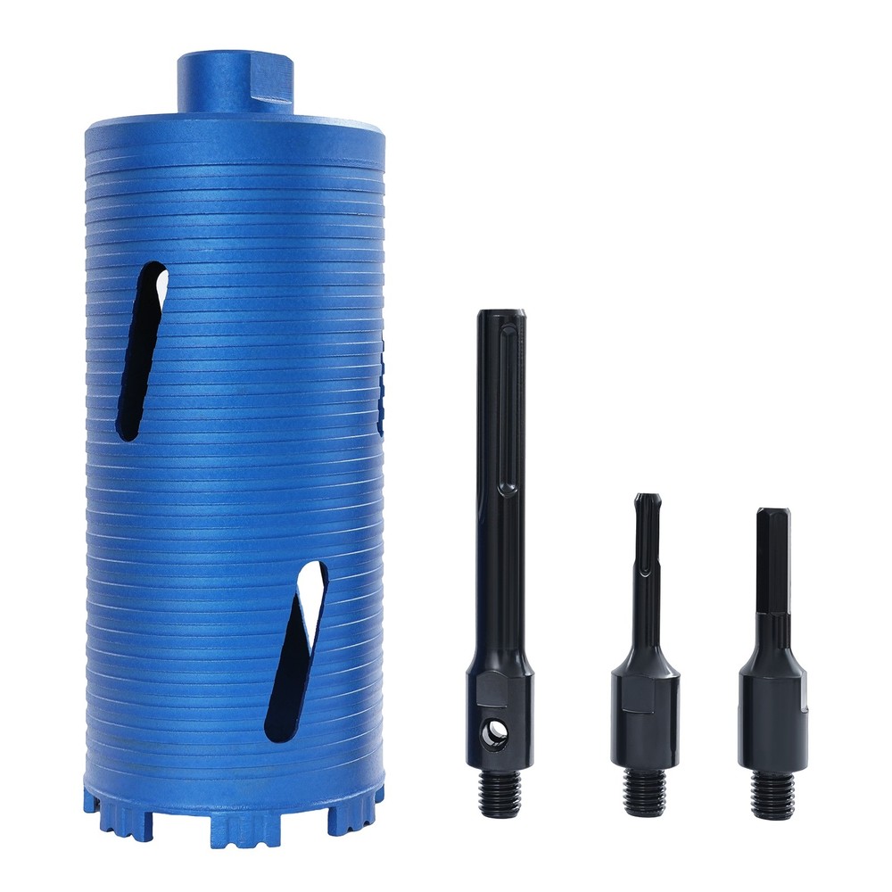 108.5mm Core Drill Bit, 5/8" Thread Drill Bit, Drill Bit with 3 Adapters