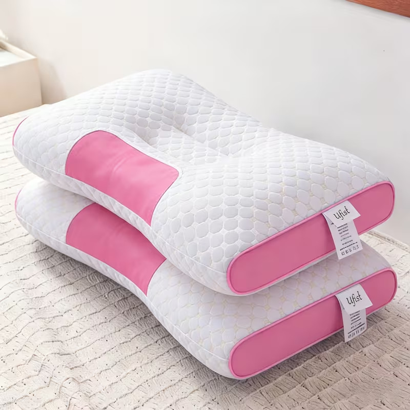2pc Soft Woven Neck Massage Pillows Featuring Adjustable Ergonomic High Quality