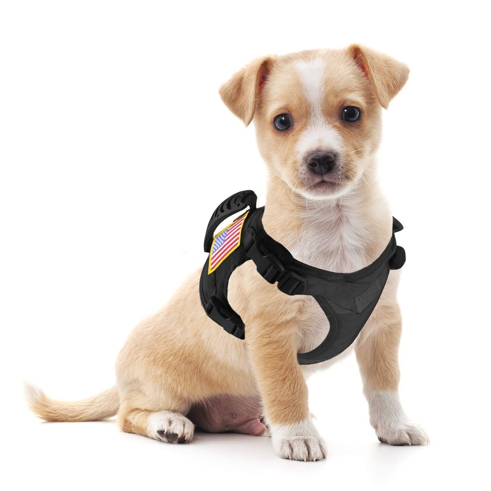 Tactical Dog Working Vest Training Harness No-Pull Adjustable Outdo... Fast Ship