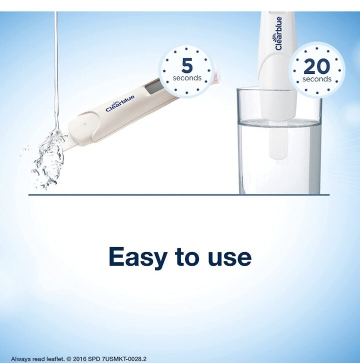 Clearblue Digital Pregnancy Test with Smart Countdown, 5 count