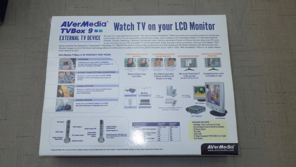 AVerMedia TVBox 9 External TV Device