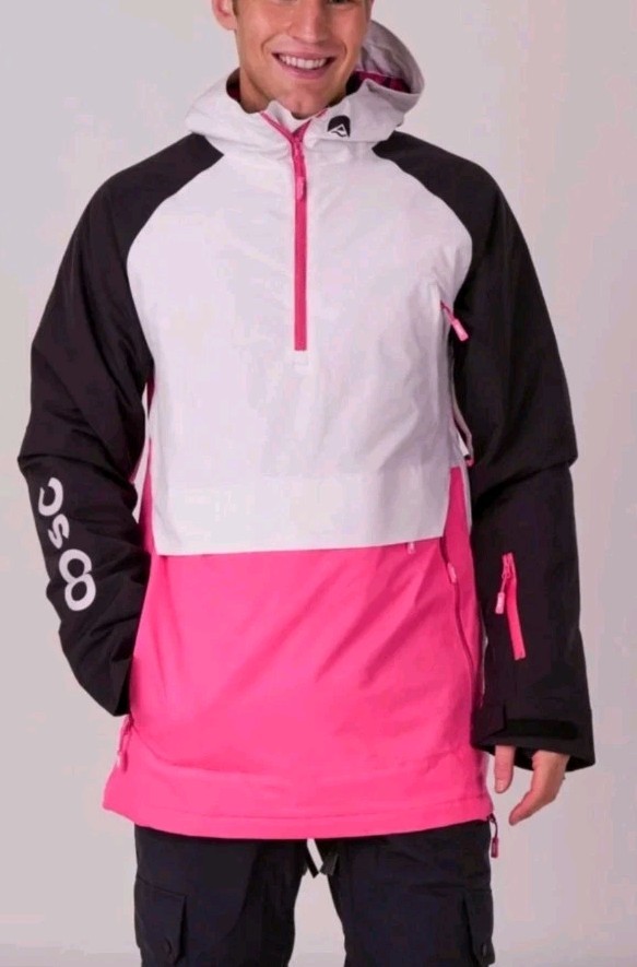 Oosc SP Overhead Ski Parka Pink Size Large