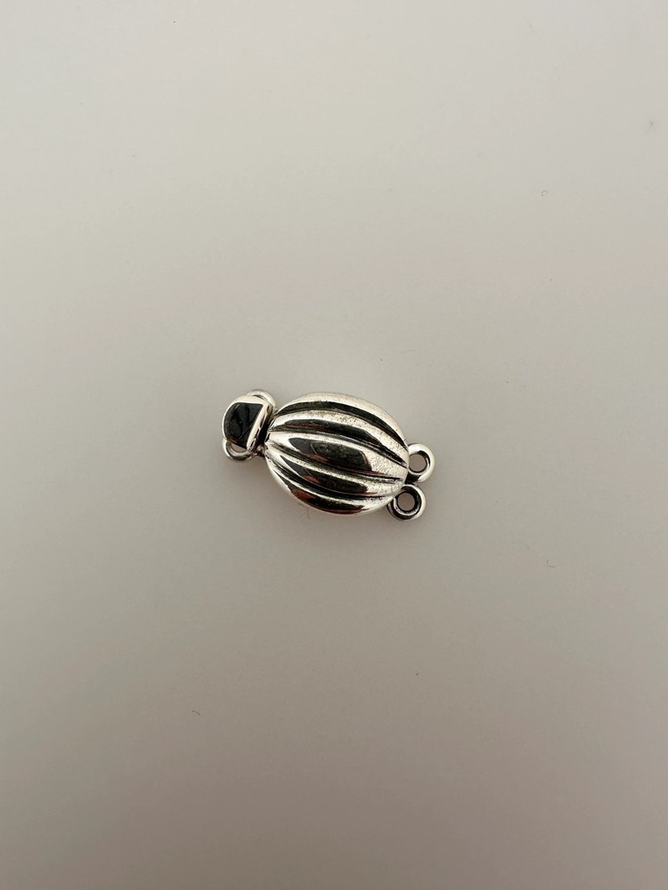 925 Sterling Silver Ladybug Box Clasp One & Two Loop (19 × 10 mm) - 1 Set