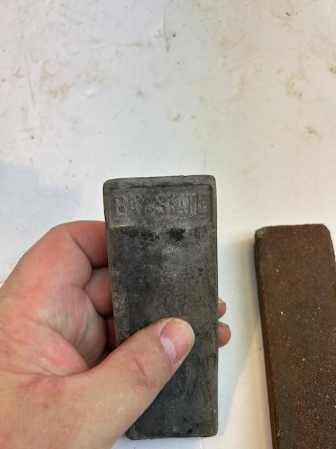 MISC. LOT 2 SHARPENING STONE HONES, BAY STATE