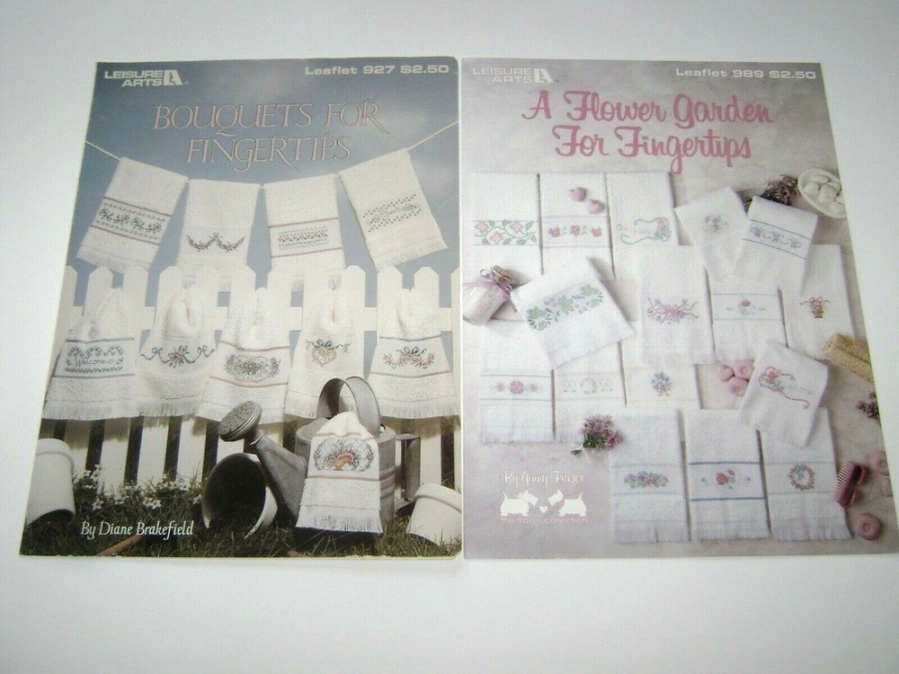 LOT--6 Floral Themed Cross Stitch Pattern Booklets/Leaflets