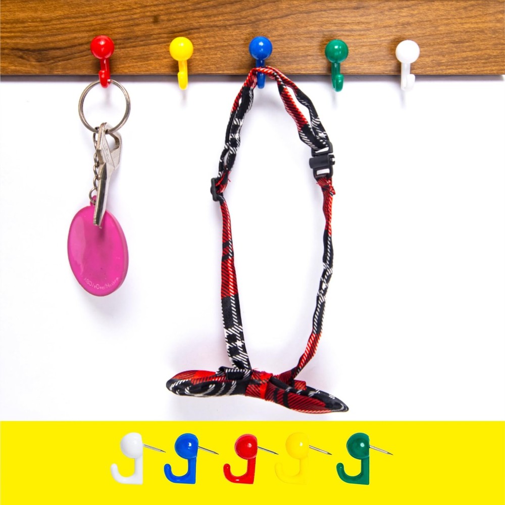 30 pcs Plastic + Metal Cubicle Hooks Fabric Panel Wall Hooks Cubicle Clips Pu...