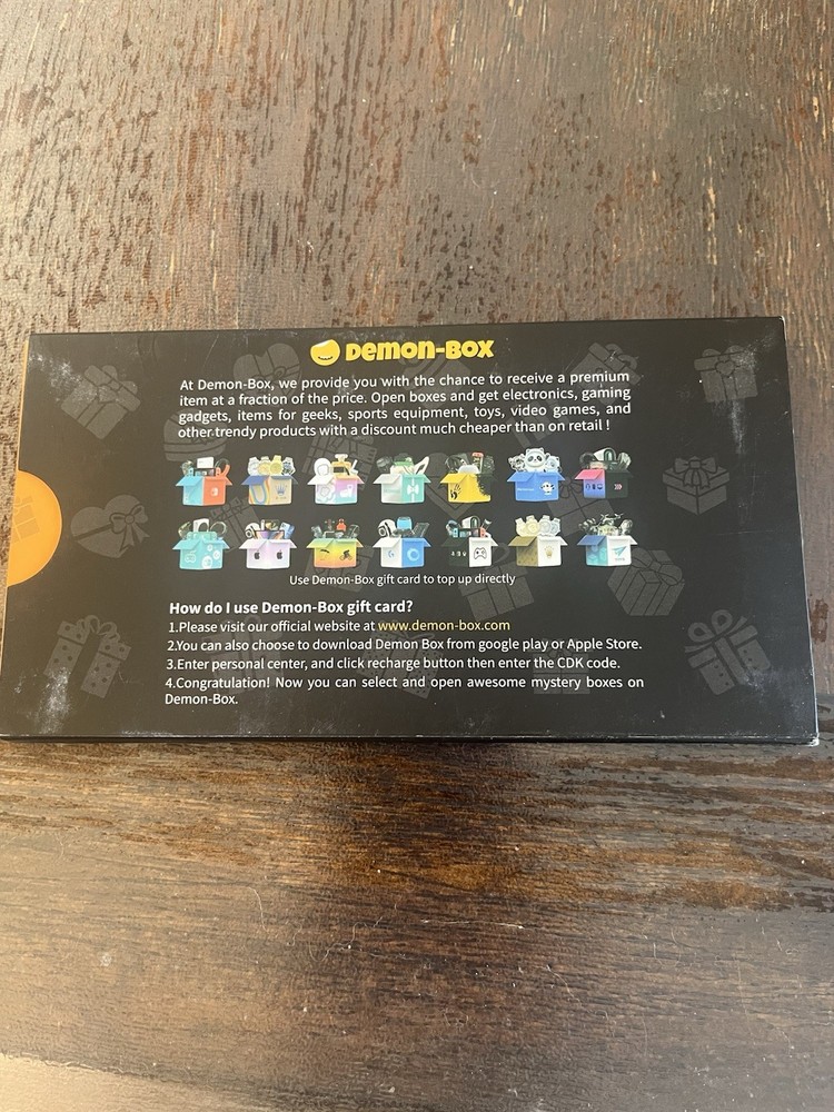 Demon-box $60 Gift Card