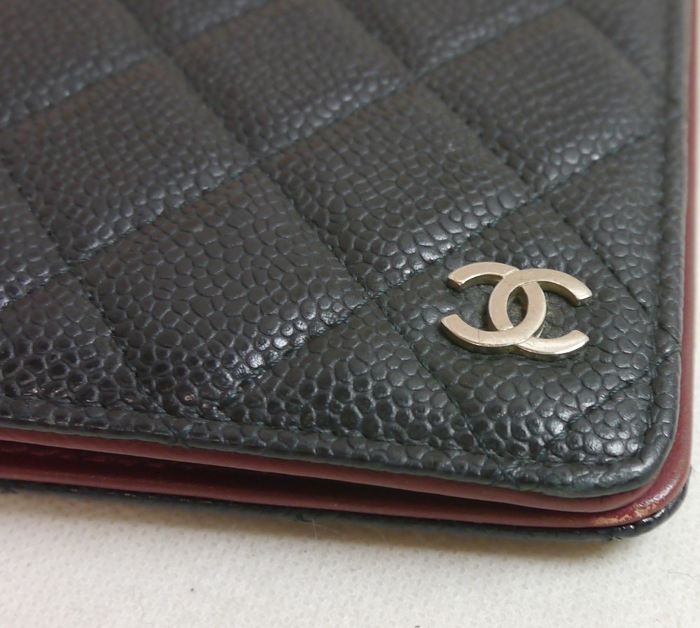 Authentic CHANEL A5 notebook cover Leather #1076