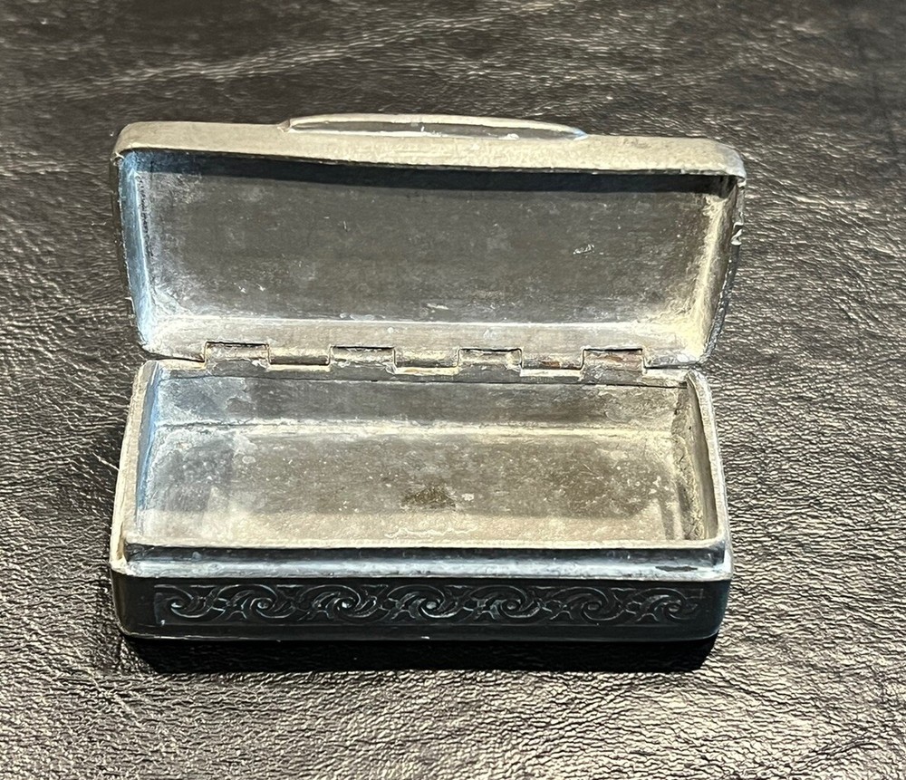 19th Century Pewter Snuff Box