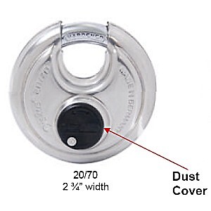 Abus 20/70 Diskus Plus Padlock, Keyed Different with 2 Keys