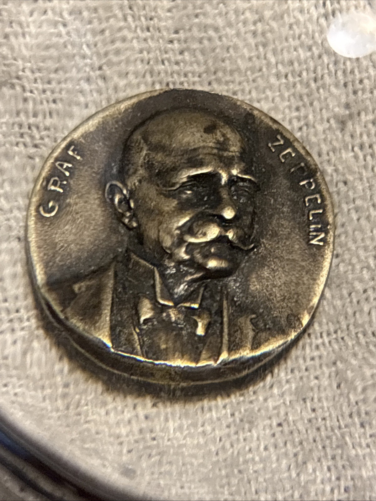 RARE Graf Zeppelin LZ-127 Commemorative Token ~18mm Dime Size Vintage