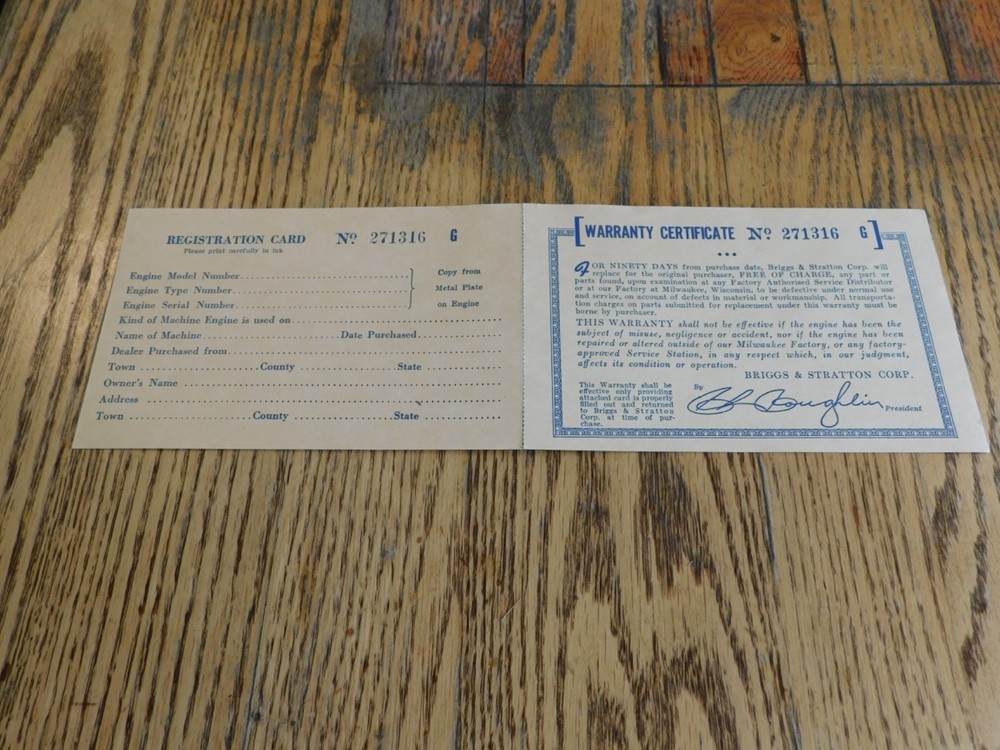 Vintage ECLIPSE ROCKET POWER MOWER Briggs & Stratton INSTRUCTIONS