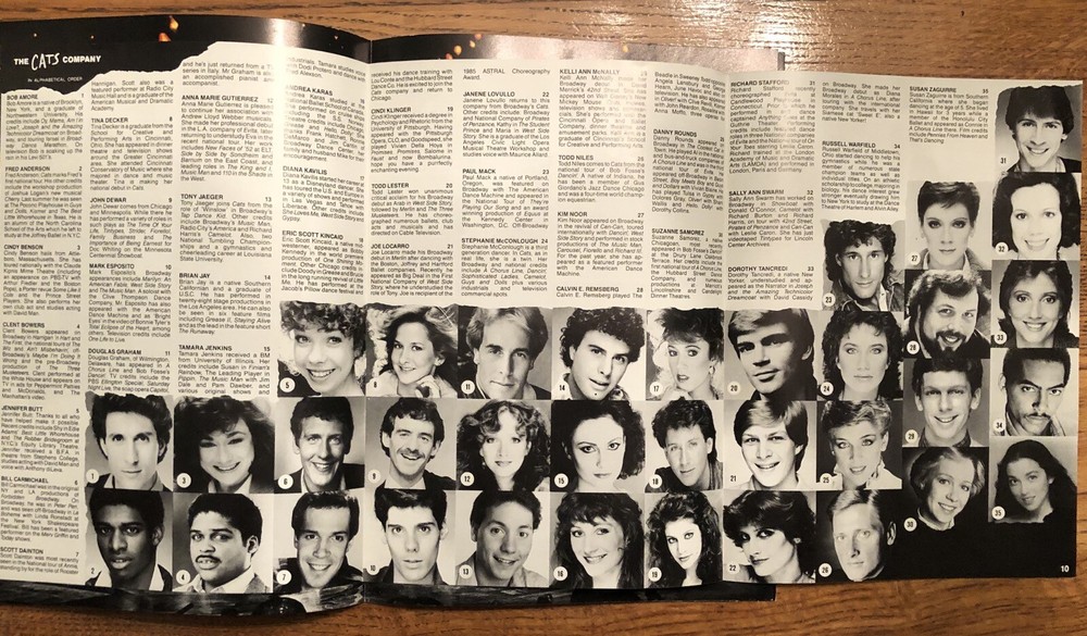 Cats Playbill Stagebill Program Schubert Theatre Chicago 1981