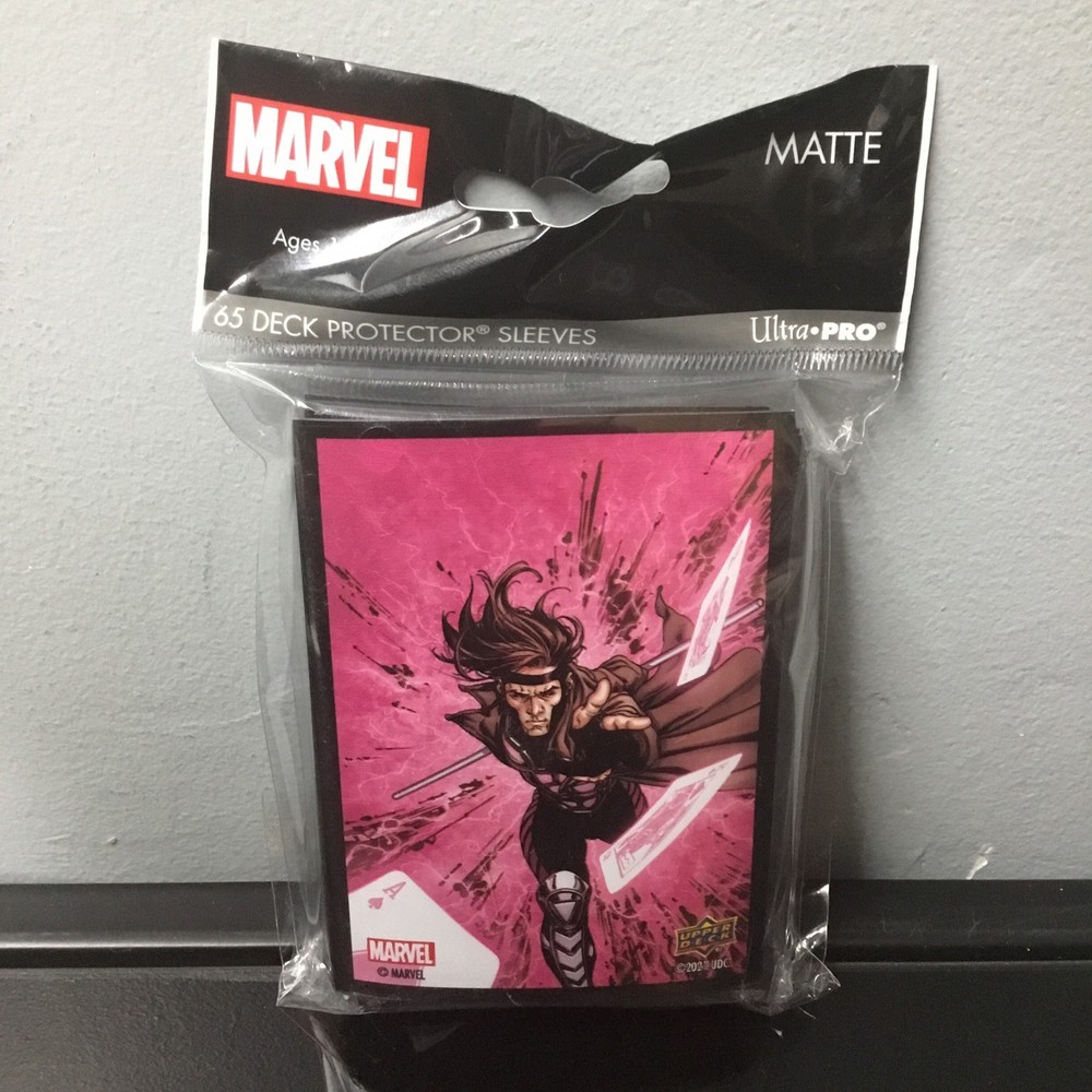 Upper Deck Marvel Deck Protector Collectible Card Sleeves Gambit 65 Count