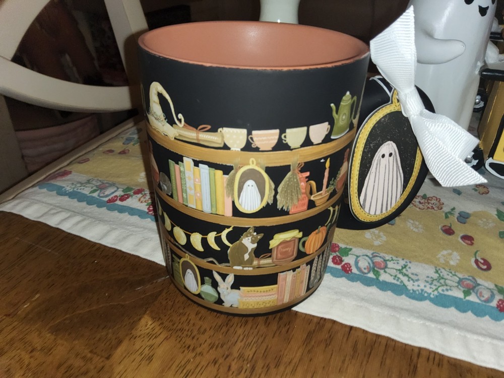 Black NWT Halloween Mug with Ghost and Witchy Design Soft Touch
