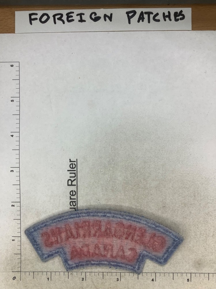 VINTAGE GLENGARRIANS CANADA SCROLL PATCH