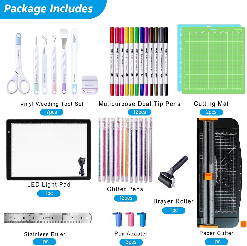 the Essential Bundle for DIY Craft Projects – Accessories Tool Set for Cutting M