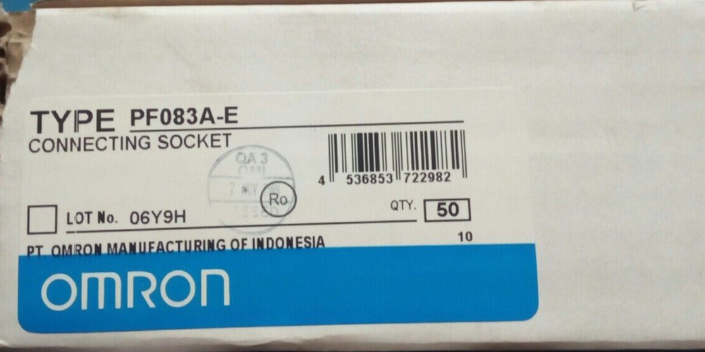 OMRON PF083A-E Pin Socket 8 DIN Mount MK2 Octal
