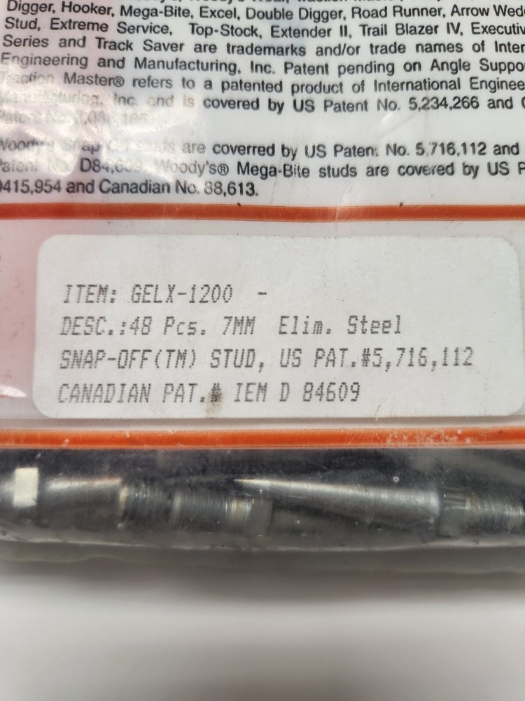 Woody's GELX-1200 Studs