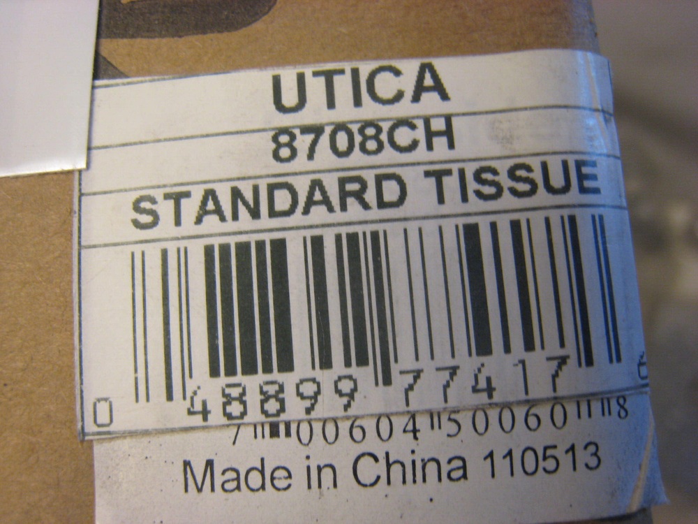 Rusticware (8708CH) Utica Standard Two Post Tissue Holder Polished Chrome