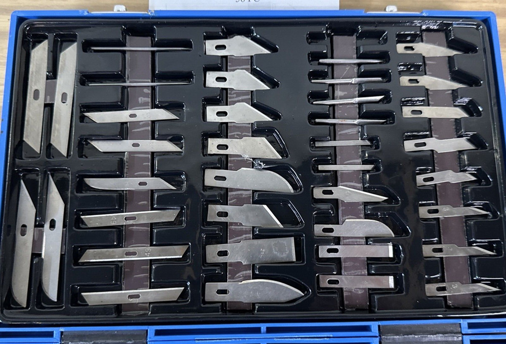 56 Pc. Precision Knife Set for Hobbies & Precision Cuts! (ONE MISSING)
