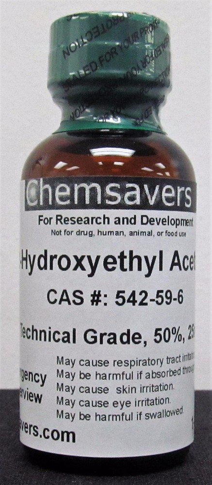 2-Hydroxyethyl Acetate, Technical Grade, 50%, 25ml
