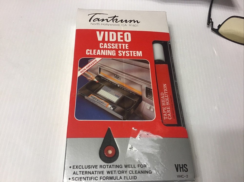 Video Cassett Head Cleaning System VHS Sealed. NOS.