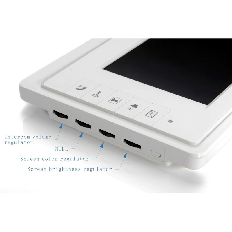 Wired 7" Video Door Phone Doorbell Intercom Entry System + IR RFID Code Keypad