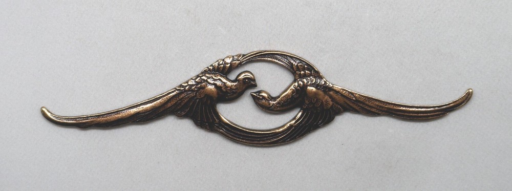#6189 ANTIQUED GOLD PHEASANT COMPONENT - 1 PC