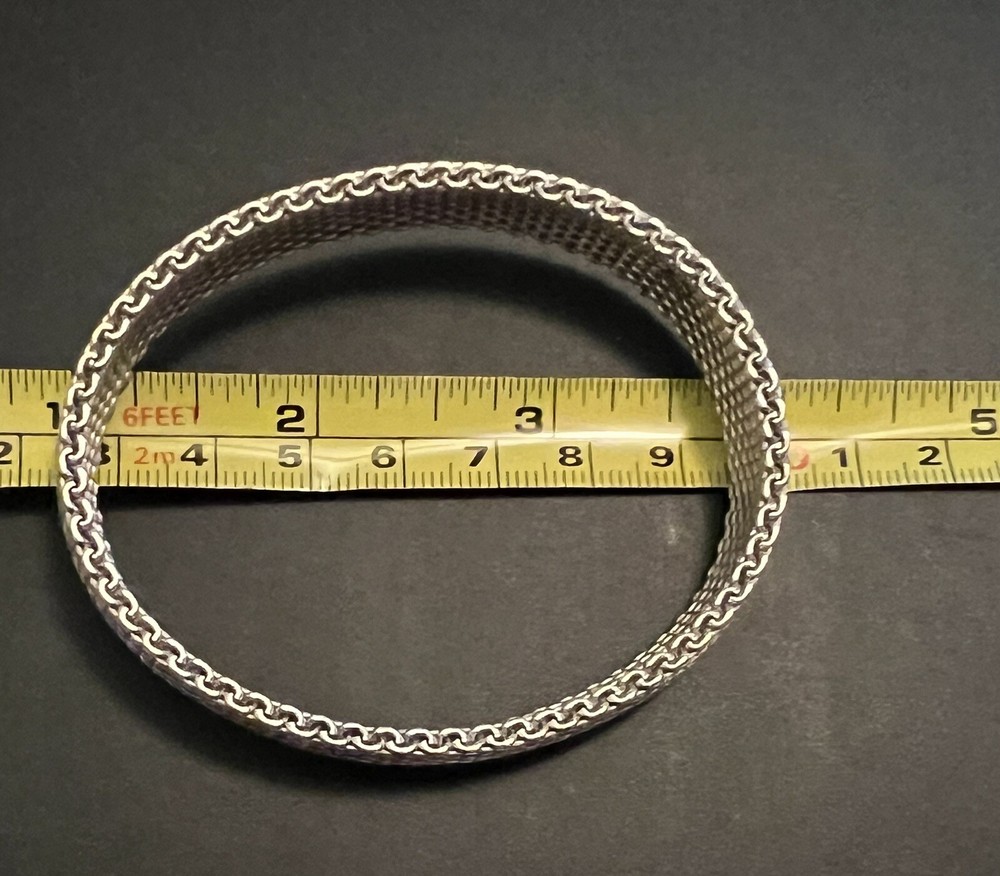 Sterling Silver 925 Mesh Bracelet