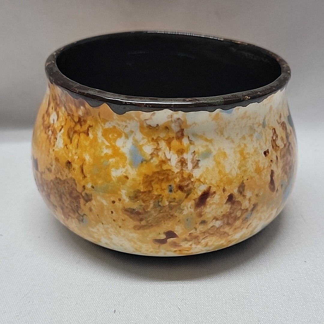 Mesa Pottery Wyoming Handmade Pottery Bowl 4" Multicolor